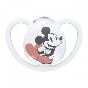 Šidítko Space NUK 6-18m Disney Mickey Mouse bílá Bílá 6-18 m