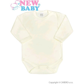 Kojenecké body celorozepínací New Baby Classic béžové Béžová 62 (3-6m)