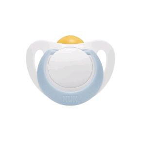 NUK Dudlík Star latex 0-6m. box modrý
