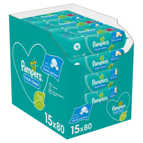 PAMPERS Fresh Clean Ubrousky vlhčené 15 Balení = 1200 ks