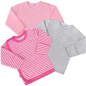 Kojenecká košilka New Baby Classic II Holka 3ks Dle obrázku 62 (3-6m)