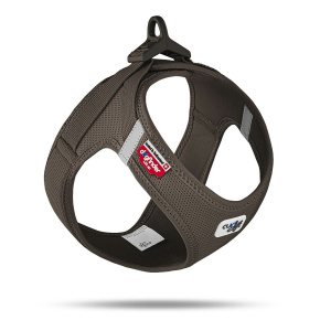 CURLI Postroj pro psy se sponou Air-Mesh Brown, 3XS, 1,5-3 kg