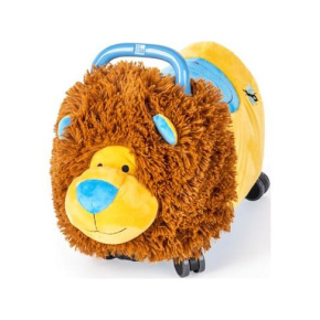 TEDDIES Odrážedlo Funny wheels Rider Ride-On lvíček plyšový modrý 12 m+