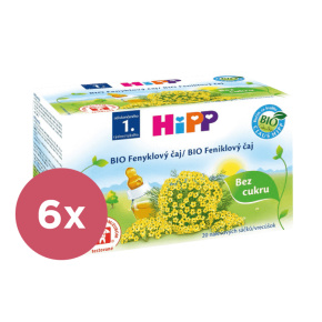 6x HiPP BIO Fenyklový čaj (20x 1,5 g)