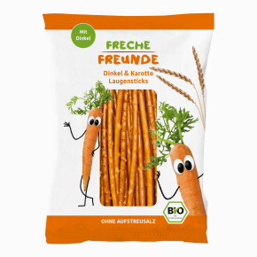 FRECHE FREUNDE BIO Tyčinky špaldové s mrkví 12 m, 75 g
