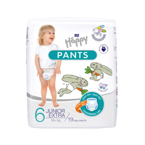 BELLA HAPPY Kalhotky plenkové jednorázové Junior extra 19 ks (16+ kg)