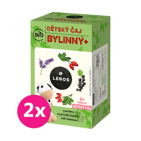 2x LEROS BIO Čaj dětský bylinný+ 20x2g