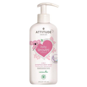 ATTITUDE Dětské tělové mýdlo a šampon 2v1 Baby leaves bez vůně 473 ml