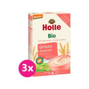 3x HOLLE Kaše nemléčná Bio krupičná 250 g