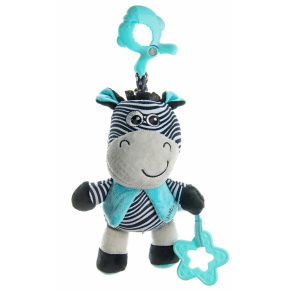 Edukační hrající plyšová hračka s klipem Baby Mix zebra Multicolor 