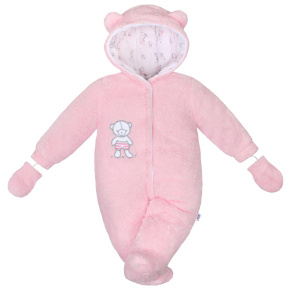 Zimní kombinézka New Baby Nice Bear růžová Růžová 56 (0-3m)