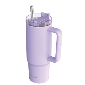 Nerezový termohrnek s brčkem Stream Purple 950 ml