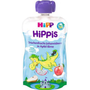 HiPP BIO HiPPis Jablko, Hruška, Dračí ovoce, Černý rybíz (12m+) 100 g