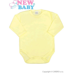 Kojenecké body celorozepínací New Baby Classic žluté Žlutá 56 (0-3m)