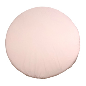 MIMIKO Prostěradlo napínací na kulatou matraci růžové 100 cm x 100 cm