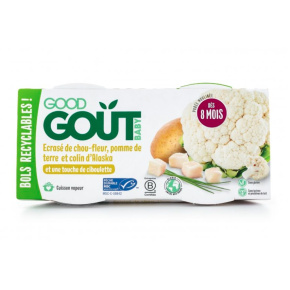 2x GOOD GOUT BIO Treska pestrá s květákem a brambůrky 190 g