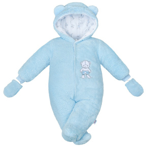 Zimní kombinézka New Baby Nice Bear modrá Modrá 68 (4-6m)