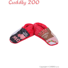 Bačkůrky Cuddly Zoo Máma S korálová Červená 