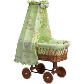 Košík pro miminko s nebesy Scarlett Mráček - zelená