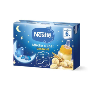 NESTLÉ Mlíčko banánové s kaší (2x 200 ml)