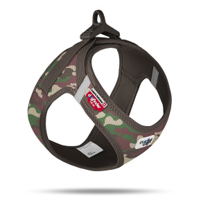 CURLI Postroj pro psy se sponou Air-Mesh Camo, L, 8-13 kg