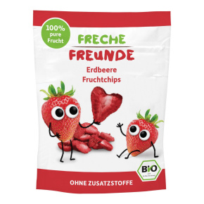 FRECHE FREUNDE BIO Chipsy ovocné Jahoda 12 g, 12m+