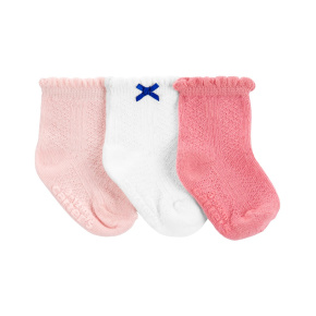 CARTER'S Ponožky Pink Mix holka 3ks 12-24m