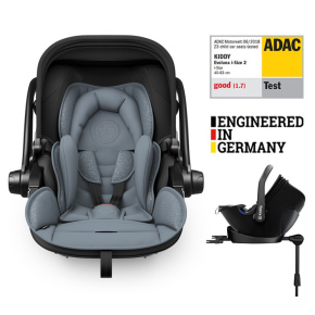 KIDDY Autosedačka Evoluna i-size 2 + Isofix základna 40-83 cm Polar Grey