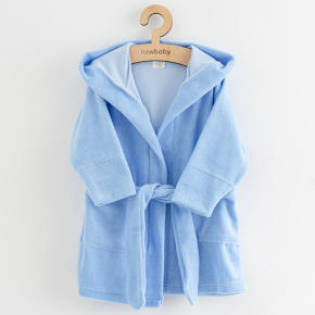 Dětský froté župan New Baby Comfortably blue Modrá 92/98