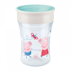 Dětský hrníček Magic NUK Cup Peppa Pig (8+ m.) NUK 360° Béžová 