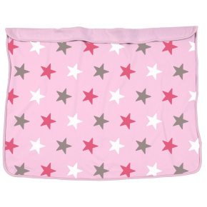Deka Blanket Baby Pink / Pink Stars