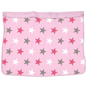 Deka Blanket Baby Pink / Pink Stars