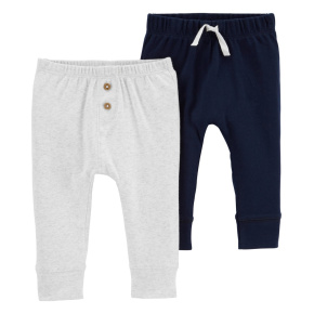 CARTER'S Tepláky Grey&Navy kluk LBB 2ks 3m