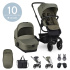 EASYWALKER Set XXL kočárek kombinovaný Harvey3 Sage Green s příslušenstvím