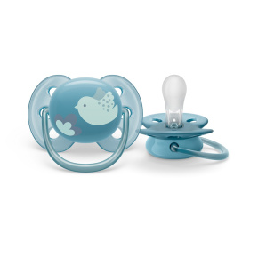 Philips AVENT Šidítko Ultrasoft Premium 6-18m modrá, 1 ks