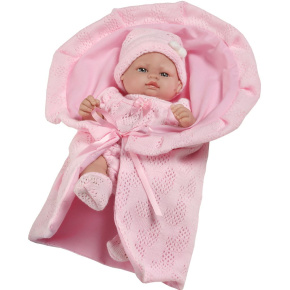 Luxusní dětská panenka-miminko Berbesa Valentina 28cm Růžová 