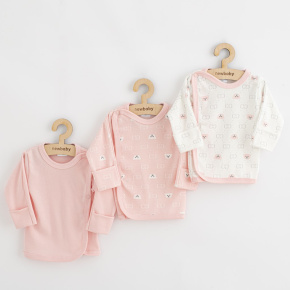 Kojenecká košilka New Baby Classic II Holka 3ks růžová Růžová 50