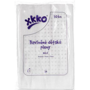 KIKKO Pleny bavlněné Classic 80x80 (10 ks) – bílé