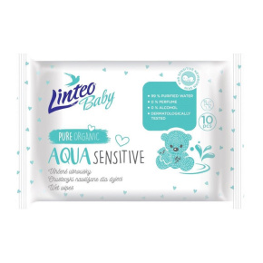 Dětské vlhčené ubrousky Linteo Baby AQUA SENSITIVE 10 ks Dle obrázku 