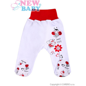 Kojenecké polodupačky New Baby Beruška Bílá 62 (3-6m)