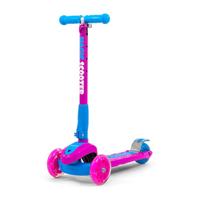 Dětská koloběžka Milly Mally Magic Scooter pink-blue Růžová 