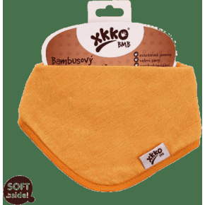 KIKKO Slintáček/šátek bambusový Colours (1 ks) – orange