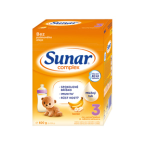 SUNAR Complex 3 Mléko batolecí Banán 600 g