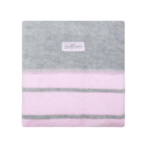 Dětská bavlněná deka Womar 75x100 šedo-růžová Růžová 