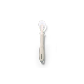 BABYONO Lžička silikonová - beige 6m+