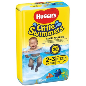 HUGGIES® Little Swimmers Pleny do vody jednorázové 2-3 (3-8 kg) 12 ks