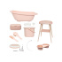 BÉBÉ-JOU Sada digitální koupací Bébé-jou Sense Plus 8 dílná Pale Pink