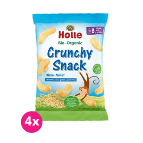 4x HOLLE Bio Křupky organické jáhlové 25 g (8m+)