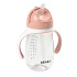 Hrnek s brčkem 300ml Old Pink