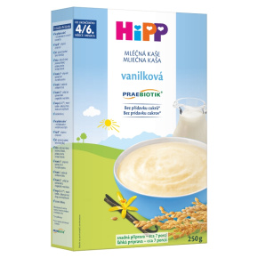 HiPP PRAEBIOTIK® Kaše mléčná pro kojence vanilková 250 g, 4/6m+